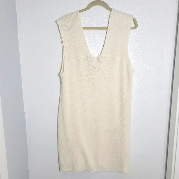 J.Crew Pointelle Lace-Up Sweater Dress CA650 NWT,XL